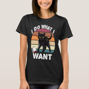 T-shirt Tasse à café Vintage Je fais ce que je veux Chat m