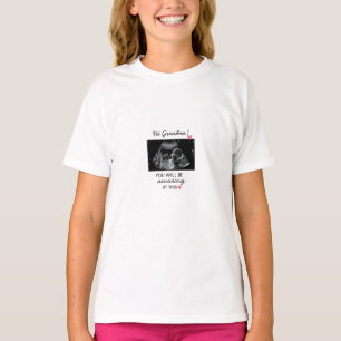 T-shirt Tasse d'annonce de grossesse Hi Grand-mère Échog