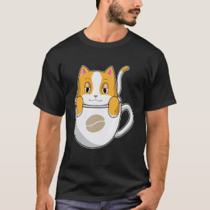 T-shirt Tasse de café au chat