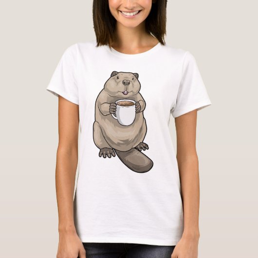 T-shirt Tasse de café Castor (Devant)