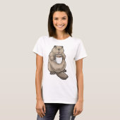 T-shirt Tasse de café Castor (Devant entier)