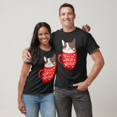 T-shirt Tasse de café chat chat (Unisexe)