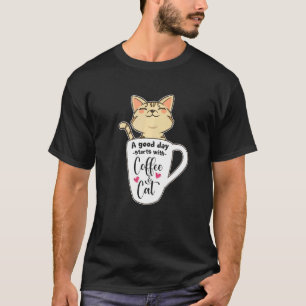 T-shirt Tasse de café Chat Orange Chat