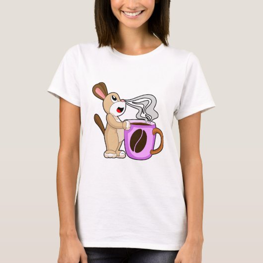 T-shirt Tasse de café Chien (Devant)