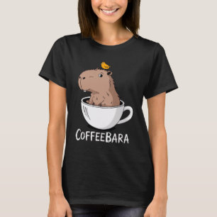 T-shirt Tasse de café Coffeebara Capybara mignon Pun drôle