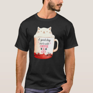T-shirt Tasse de café Cream Cat Chat de Neko Mug Café