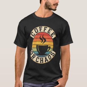 T-shirt Tasse de café drôle amateur de café Café ou chaos
