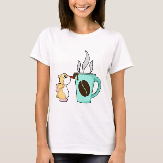 T-shirt Tasse de café Hamster (Devant)