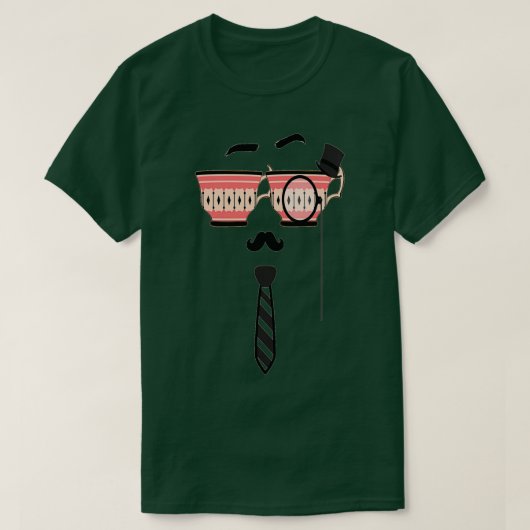 T-shirt tasse de café mignon (Design devant)