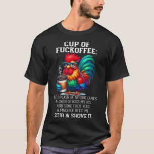 T-shirt Tasse de café une éclaboussure de personne s'en fi