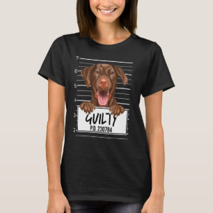 T-shirt Tasse de Labrador Retriever Brun Chien Coupable