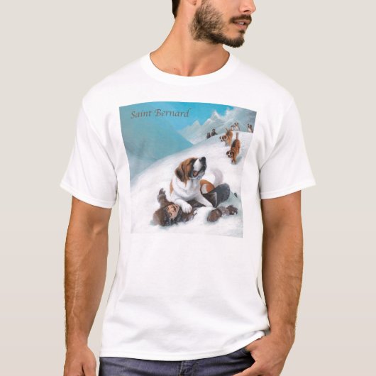 T-shirt Tasse de St Bernard (Devant)