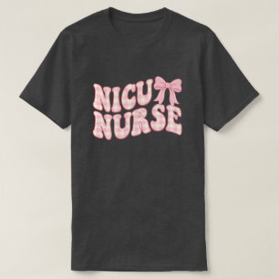 T-shirt Tasse Mignonne Rétro à Carreaux pour Infirmière en