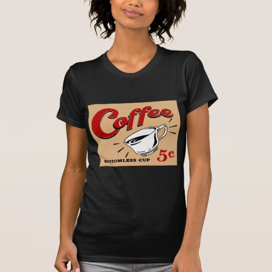 T-shirt Tasse sans fond de café (Devant)