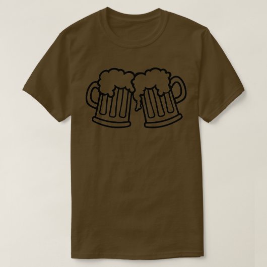 T-shirt Tasses à bière (Design devant)
