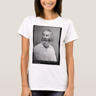T-shirt Tasses de Walt Whitman Joie Avec Vous Citation Tsh