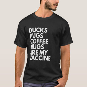 T-shirt Tasses et tasses de café avec des Pug canards mign