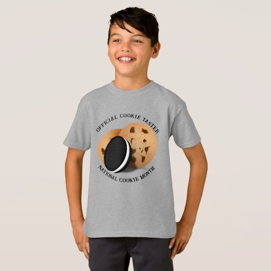 T-shirt Taster officiel des cookies (Devant entier)