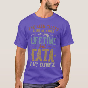 T-shirt Tata est mon nom préféré Fête des pèresata amis re