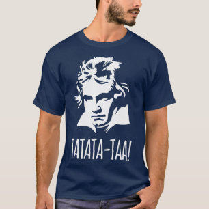T-shirt Tatatataa Funny Ludwig van Beethoven 5e Symphonie