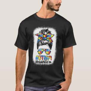 T-shirt Tatie Autisme Vie Chignon En Désordre Tatie Autis
