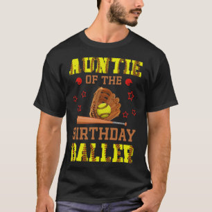 T-shirt Tatie de l'anniversaire Ller Thème Douillet Pa d'a