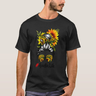 T-shirt Tatie Vie Cheveux Décoiffés Chignon Tournesol Femm