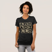 T-shirt Tatou, mammifère placentaire (Devant entier)