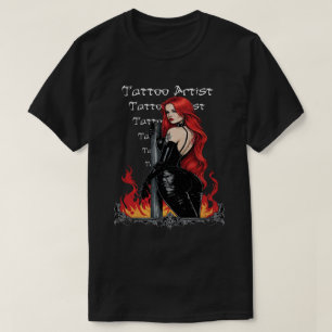 T-shirt Tatouage Artiste Corps Art Tatt Shop Parlons Vêtem
