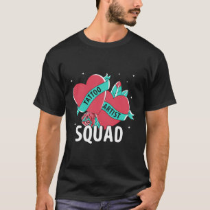 T-shirt Tatouage Artiste Squad Emploi Enk Tatouages Art Ta