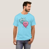 T-shirt Tatouage Candy Hearts - Créez votre propre (Devant entier)