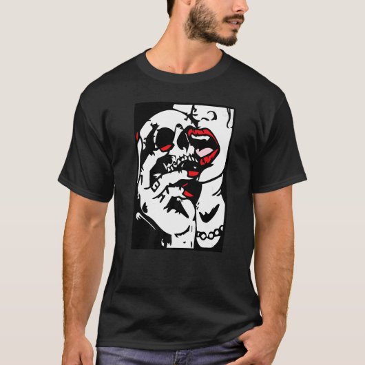 T-shirt Tatouage crânien Vampire (Devant)