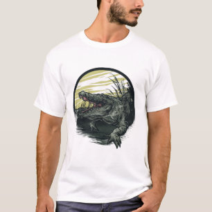 T-shirt tatouage crocodile