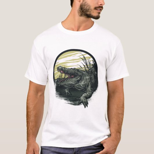 T-shirt tatouage crocodile (Devant)
