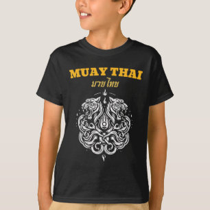 T-shirt Tatouage d'art Muay Thai Sak Yant Twin Tiger Kickb