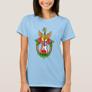 T-shirt Tatouage de guitare basse