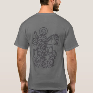 T-shirt Tatouage de la Croix de Jérusalem du Dragon de Sai