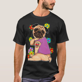 T-shirt Tatouage de maman d'amour de Pug