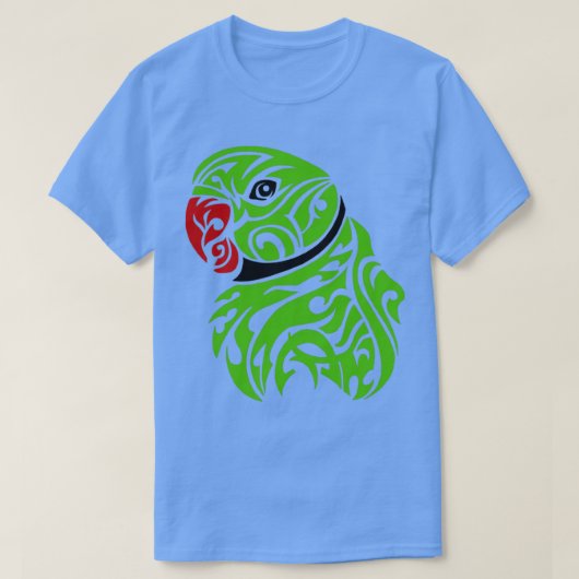 T-shirt tatouage de perroquet vert (Design devant)