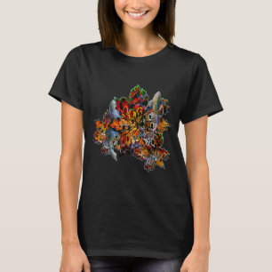 T-shirt Tatouage de poisson vintage pour hommes femmes, ba