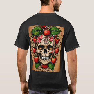 T-shirt Tatouage de Tatouage Cherriesskull Design Tee