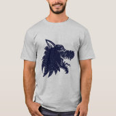 T-shirt Tatouage de tête de loup (Devant)