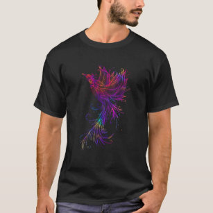 T-shirt Tatouage d'oiseaux à Phoenix arc-en-ciel