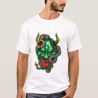 T-shirt Tatouage Dragon Vert