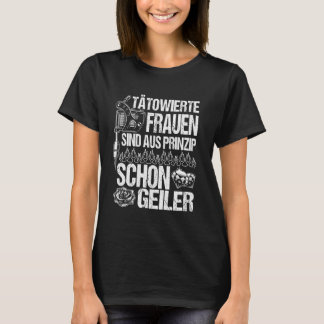 T-shirt Tatouage, Femmes Tatouées Rocher Votre Encre Avec