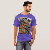 T-shirt tatouage japonais Dinosaur (Devant entier)