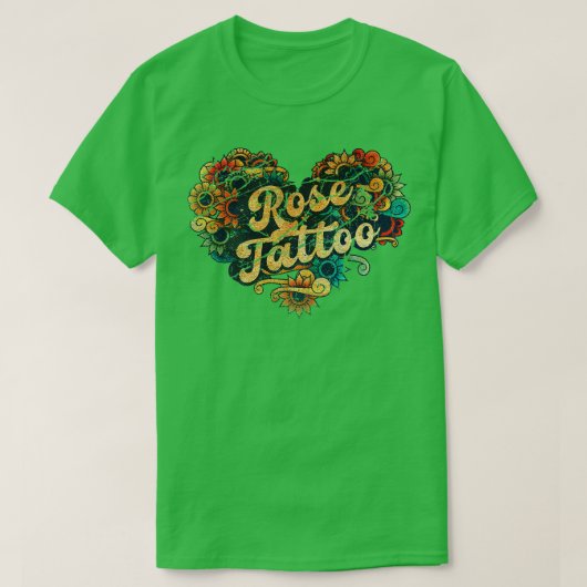 T-shirt Tatouage rose (Design devant)