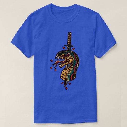 T-shirt tatouage serpent et poignard 1 (Design devant)