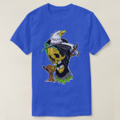 T-shirt Tatouage Shamrock en argent Grim Eagle Solo (Design devant)