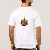 T-shirt tatouage style rose boussole belle évocation espri (Dos)